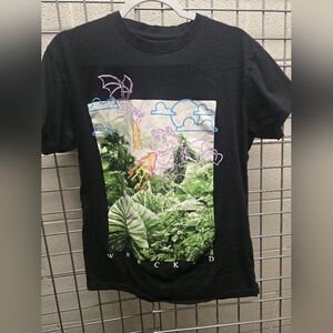 Wrecked Black Kids T-Shirt with Graphic Design